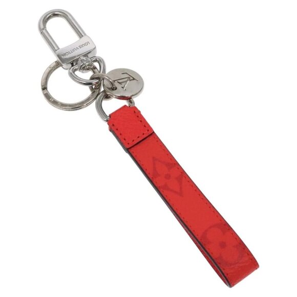 LOUIS VUITTON Taigalama Porte Cles Slim Dragonne Charm Red - Picture 1 of 6